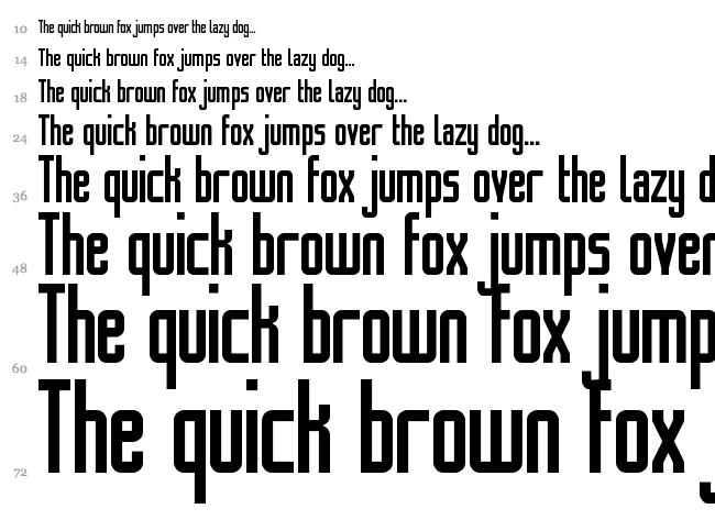 Novation Box St font waterfall